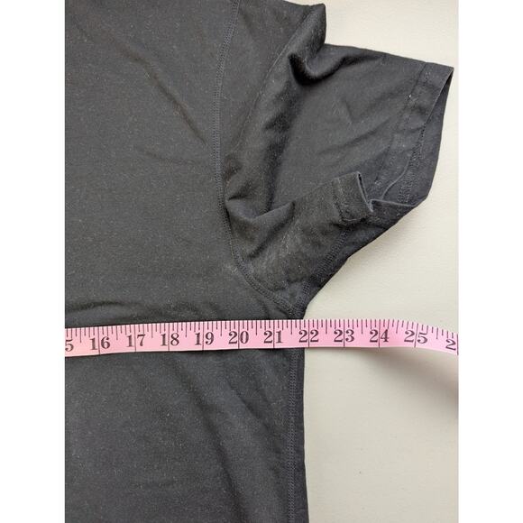 BYLT Black T Shirt Drop Cut V Neck Mens XL Premium Basic Classic Undershirt - Picture 8 of 9